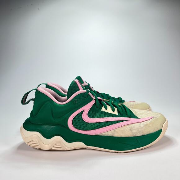 Nike Giannis Immortality 3 Green Pink Athletic Basketball Shoes Men's Size 8 - Picture 1 of 10